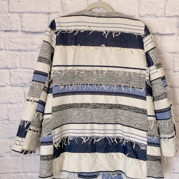 Zara striped textured jacket large - Picture 5 of 7